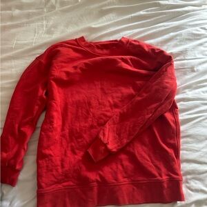 lululemon athletica Red Crewneck Sweater